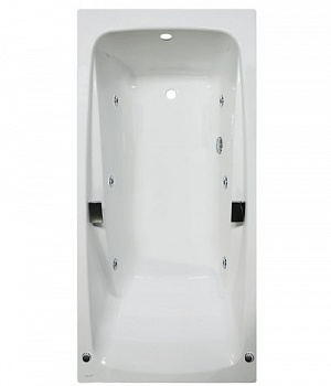 Ванна Jacob Delafon Repos 170x80 (с ручками) с гидромассажем