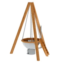 Банный чан 8 граней на бревнах с печью Банный чан 8 граней на бревнах с печью