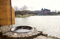 Чугунный банный чан для купания. Вместимость от 8 до 10 человек Чугунный банный чан для купания. Вместимость от 8 до 10 человек