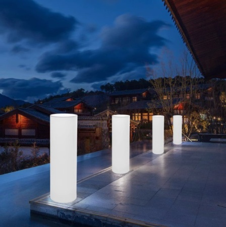 Светильник Цилиндр 25х100 питание от АКБ, RGB