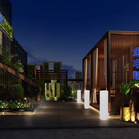 Светильник Цилиндр 25х100 питание от АКБ, RGB