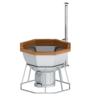 Банный чан 8 граней на подставке с печью Банный чан 8 граней на подставке с печью